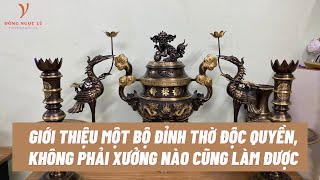 Giới thiệu bộ đỉnh đồng cao 60cm mẫu độc quyền không phải xưởng nào cũng làm được | Hải Đồ Đồng