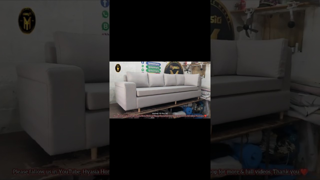 CHECK THIS OUT👇DONE‼️HYASIA HOME WORKZ 9 FEET  BEAUTIFULL CUSTOM MADE SOFA 😍 🤗