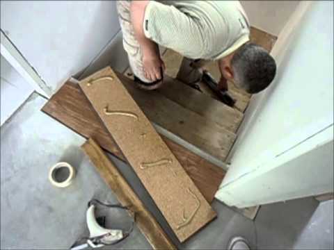 Laminate Flooring on Stairs: How to Start Installation - YouTube
