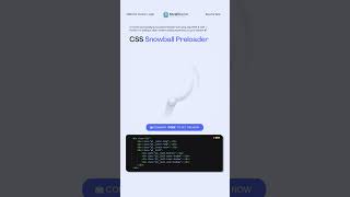CSS Loading Animation | Snowball Preloader animation using CSS | #css