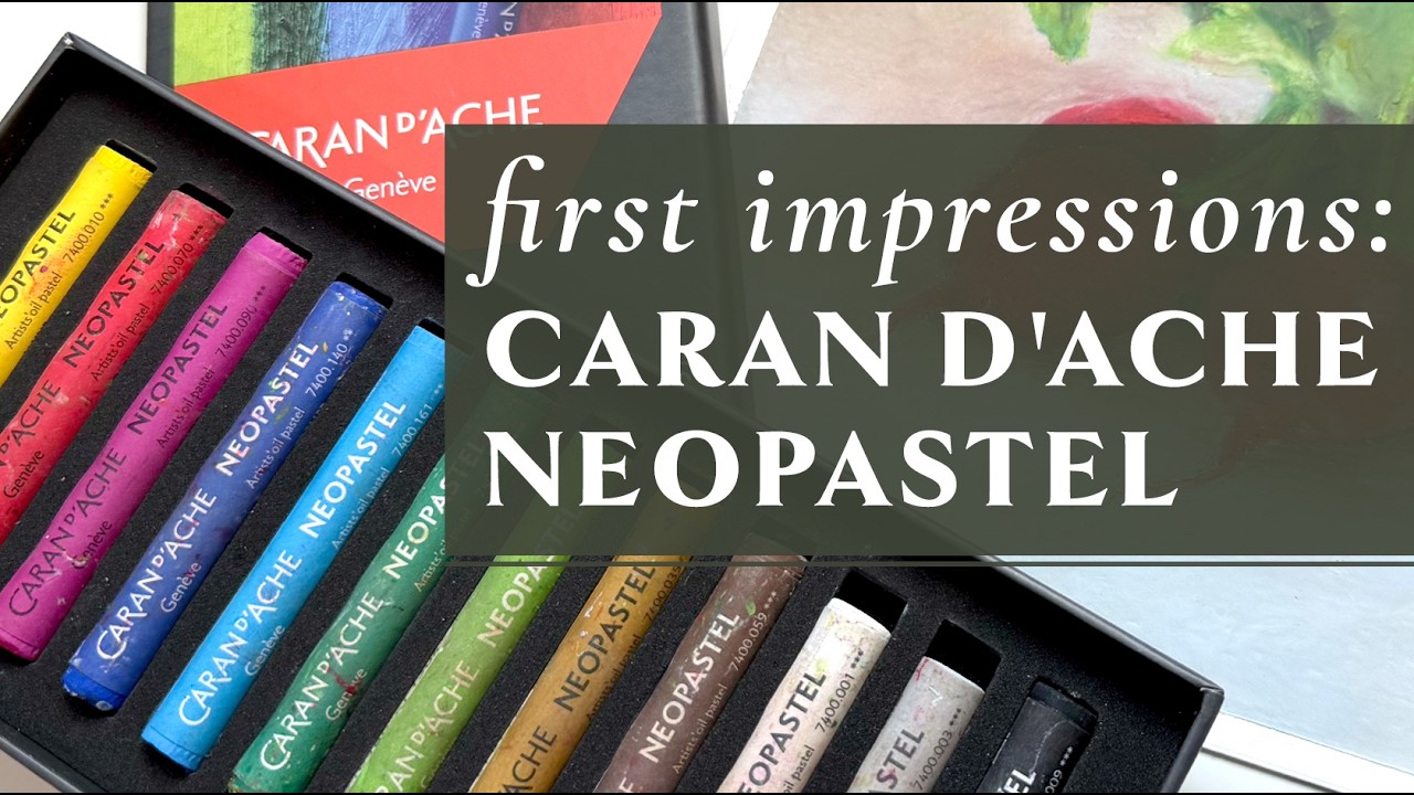 Caran d'Ache Neopastel Oil Pastels - First Impressions and Review!
