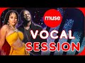 Akon and amirror live vocal production session  with muse app remote recording
