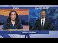 Much drier today for inland areas of Southcentral; Rain and snow moves into the Interior