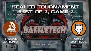 BattleTech TCG Online Play | Sealed Tournament - Travis Gardner vs Matt Behrens
