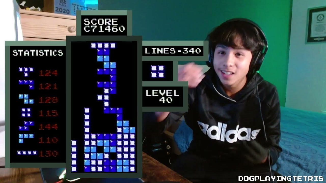 My First Level 40 NES Tetris Rolling - dogplayingtetris - YouTube