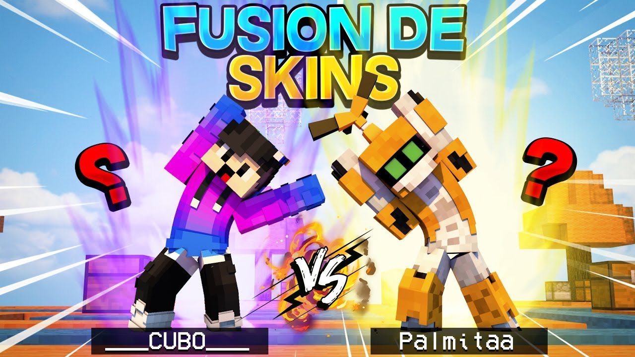 Cubo Y Palmita El Mejor Duo FusiÓn De Skin En Minecraft