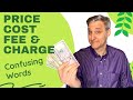 What is the Difference Between PRICE💰, COST 💸, FEE and CHARGE | English Language Practice