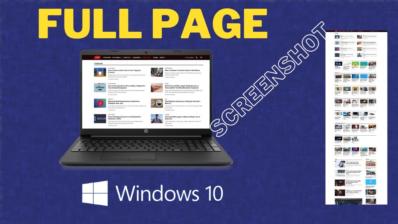 How to Take FullPage Screenshots in Microsoft Edge Windows 10