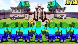 Techno Gamerz Castle Vs 1000 Zombies in Minecraft...