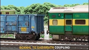 BOXNHL Wagons Coupling on Garibrath Express | Train Simulator | Coach to Goods | Rail Road Games
