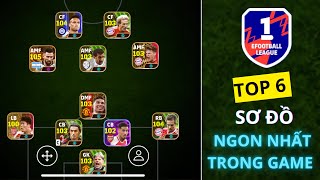 TOP 6 SƠ ĐỒ LEO RANK DIVISION 1 CỰC MƯỢT Trong eFootball 2024