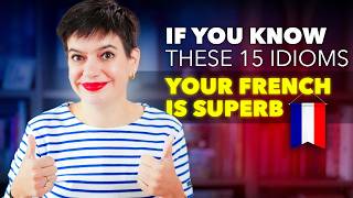 If You Know These 15 IDIOMS, Your French is SUPERB
Join 35,000+ French learners and get instant access to your personalised weekly practice plan for free: https://www.commeunefrancaise.com/youtube-welcome?utm_campaign=20251122&utm_medium=description&utm_source=youtube
- - - - - - - - - - - - - - - - - -
Think you know French? 🧐 Let’s put it to the test!
In this lesson, we’ll go through 15 colorful French idioms that native speakers use all the time, from funny food expressions to everyday slang. If you know them, your French is truly superb. 💪
Each one comes with examples and explanations, so you’ll understand what they mean literally, figuratively, and how to use them naturally in conversation.
Ready to find out how sophisticated your French really is?
- - - - - - - - - - - - - - - - - -
0:00 - Intro
0:45 - Intermediate Idioms
4:25 - Advanced Idioms
8:28 - Expert Idioms
12:55 - Final Scoring
- - - - - - - - - - - - - - - - - -
⭐ DOWNLOAD THE PDF OF THIS LESSON
* Read, save and/or print the full written lesson here (free) - https://www.commeunefrancaise.com/blog/french-idioms&source=youtube
🇫🇷 LEARN FRENCH WITH GÉRALDINE
* Ready to see faster progress in your spoken French fluency through consistent practice? Sign up for our next 30-Day French Challenge: https://school.commeunefrancaise.com/challenge
🥐 EXPLORE THE COMME UNE FRANÇAISE WEBSITE
* Actual spoken French is almost a completely different language than technical written French, which is what you were taught in schools. We specialize in everyday spoken French: speaking and understanding it, at all ages and levels. - https://www.commeunefrancaise.com
- - - - - - - - - - - - - - - - - -
At Comme une Française, we specialize in everyday spoken French. We focus on three unique aspects that are different from school French, self-study books, Duolingo, etc:
1. We focus only on the specifics of speaking/understanding/being understood in everyday French and have unique ways to help you learn it properly & faster.
2. We focus on shortcuts to help you make progress faster, which also means we tell you exactly what you can stop learning to prioritize what’s really important.
3. We use French culture as the subject to make it fun and interesting for adults.
Take care and stay safe.
😘 from Grenoble, France.
Géraldine If You Know These 15 IDIOMS, Your French is SUPERB