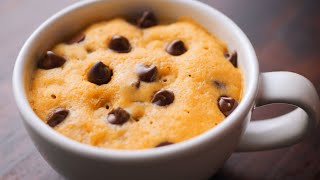 1 Minute Mug Cookie in Microwave | Chocolate Chip Cookie in a Mug