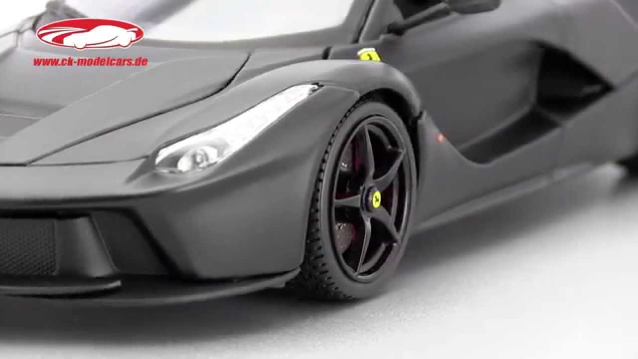 Bburago 1:18 Ferrari LaFerrari 年 2013 マットブラック Signature 18