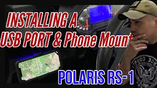 Installing a Phone holder & USB Charger on the Polaris RS-1