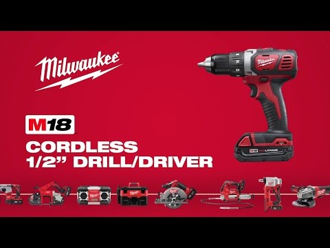 Milwaukee 2606-22CT - M18™ Cordless 18V Lithium-Ion Compact 1/2-Inch Drill  Driver Kit