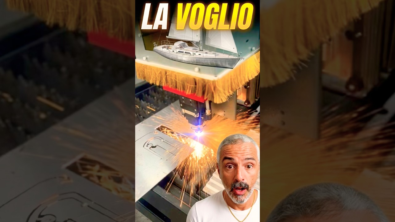 ⁣🏆 Per fare la nostra Barca in Alluminio serve QUESTO Laser! 😱🚤
