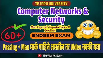CNS Most IMP Topics & Questions | TE Comp Engg | #SPPU ENDSEM | Computer Networks & Security | 60+ 