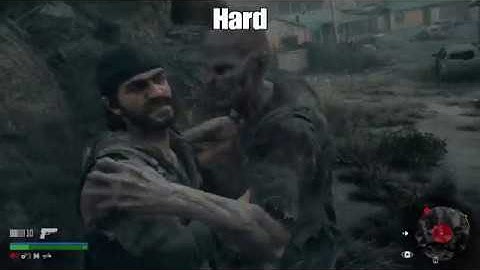 DAYS GONE - Comparison of levels of difficulty | EASY vs NORMAL vs HARD vs SURVIVAL