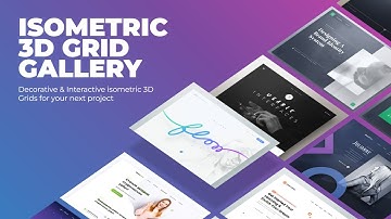 Pure CSS Animated Isometric 3D Gallery Grid