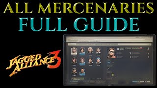 ALL MERCENARIES / MERCS Explained  Jagged Alliance 3 Guide