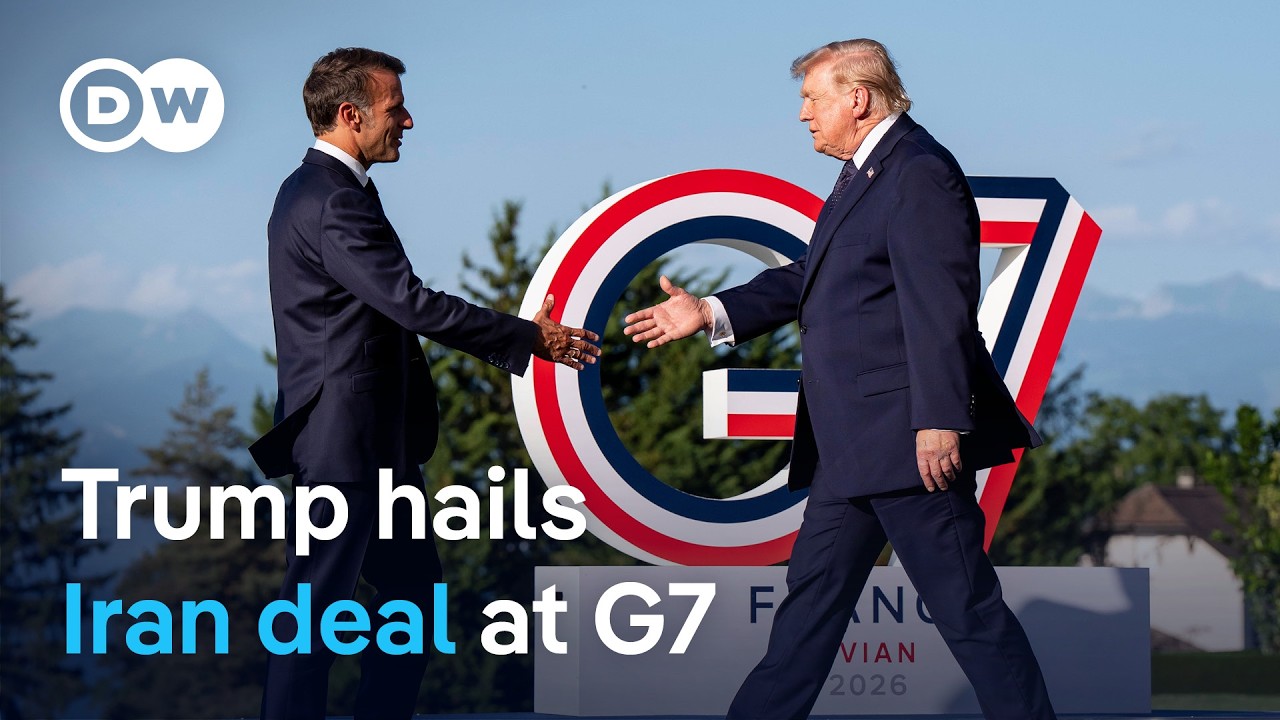 Trump predicts ‘great things’ from Iran deal as he arrives at G7
