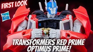 Transformers Red Prime Optimus Prime Figure First Look Hasbro Pulse