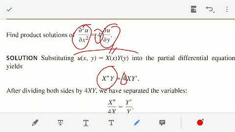 Technique of separation of variable for the solution of PDE