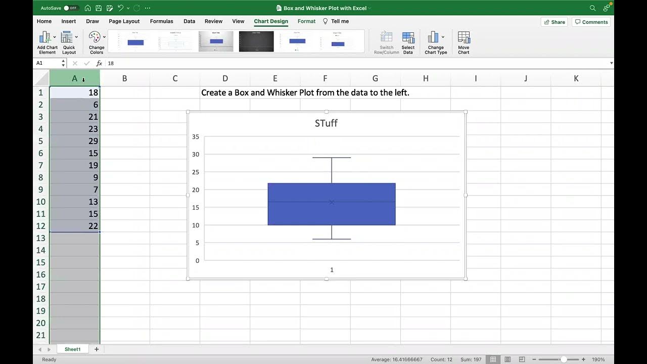 Create Box and Whisker Plots using Excel YouTube