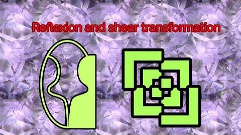 Reflexion and shear transformation in computer graphics in hindi
