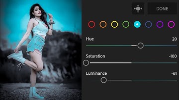 Black And Blue Effect Lightroom Photo Editing | Background Colour Change Kaise Kare Lightroom Se