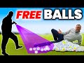 HOW TO GET FREE GOLF BALLS FOR LIFE - WITH UV FLASHLIGHT 🔦