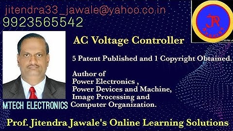 AC voltage controller || circuit working || Operation || For  lamp & Motor Load || Power Electronics