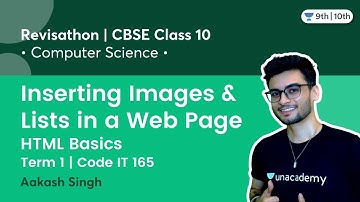 Class 10: Inserting Images & Lists in a Web Page | HTML Basics | Course IT 165 | Revisathon