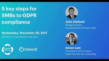 5 key steps for SMBs for reaching GDPR Compliance