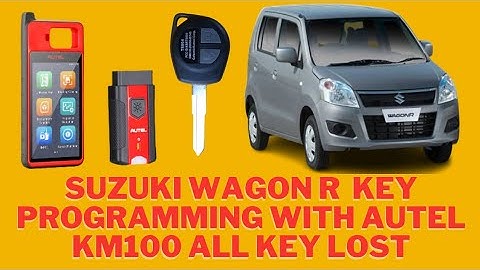 Suzuki Wagon R key programming | Autel | KM100 | immobilizer key | All key lost