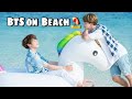 Game on beach ⛱  // Bts play in Waterpark // Hindi dubbing // bts run ep 84 // Part-2