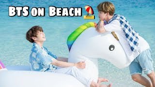 Game on beach ⛱  // Bts play in Waterpark // Hindi dubbing // bts run ep 84 // Part-2