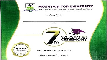 MTU 7th CONVOCATION 18th December 2025