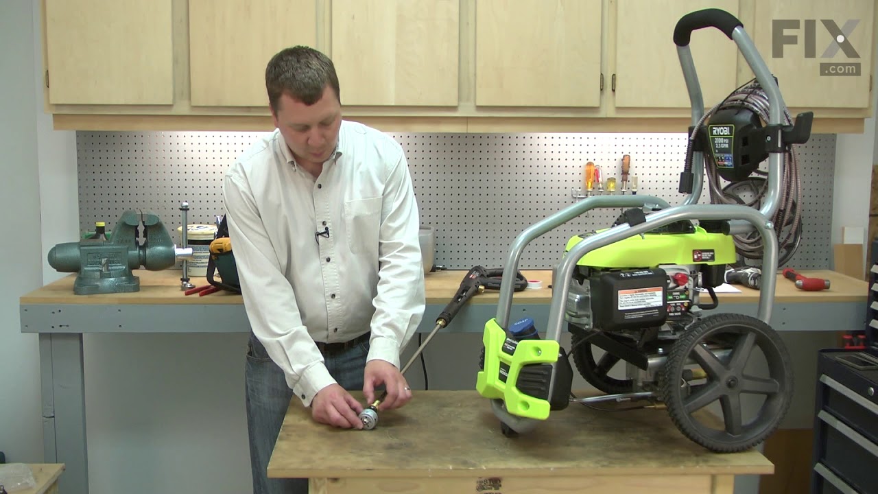 Ryobi Pressure Washer Repair - How to Replace the 5 in 1 Change Over Nozzle