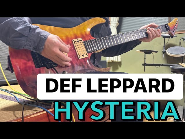DEF LEPPARD】HYSTERIA guitar cover ギターコピー - YouTube