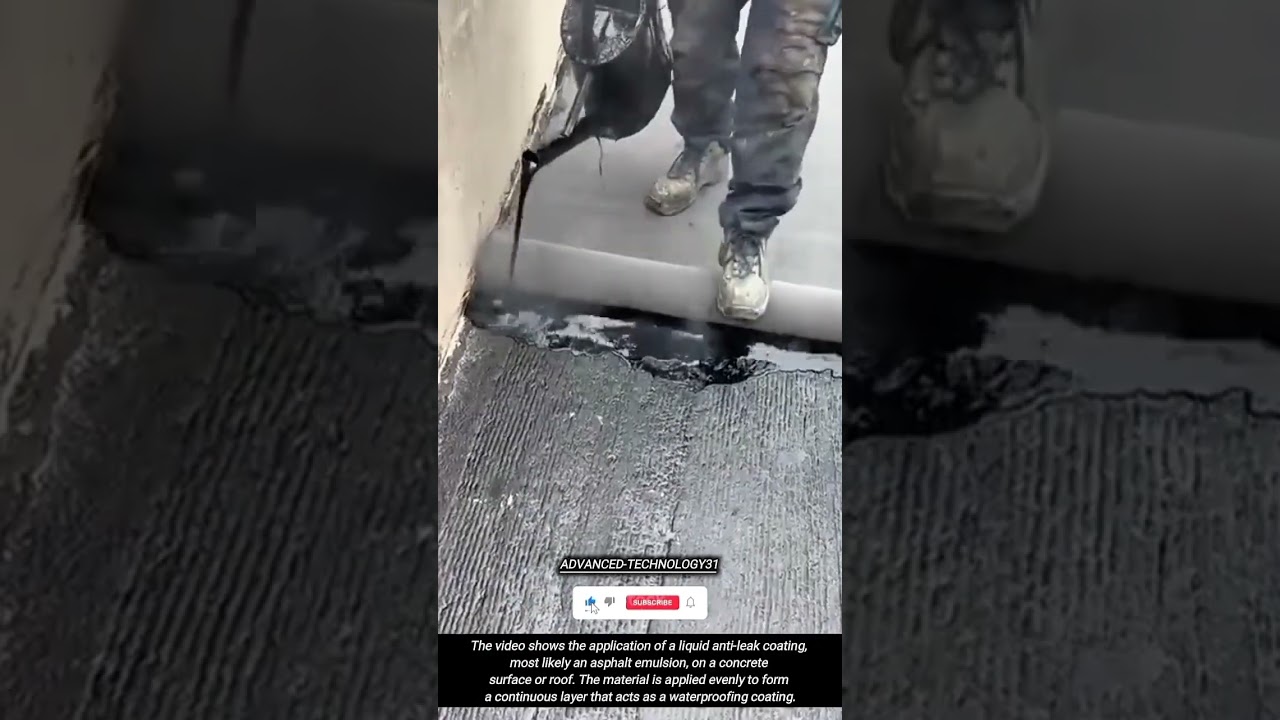 Application of Liquid Waterproofing Coating on Concrete Surfaces !! 