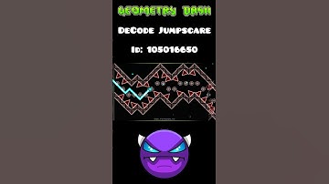 DeCode Jumpscare in Geometry Dash 🤯 #geometrydash #trending #jumpscare #robtop #feedshorts #fyp