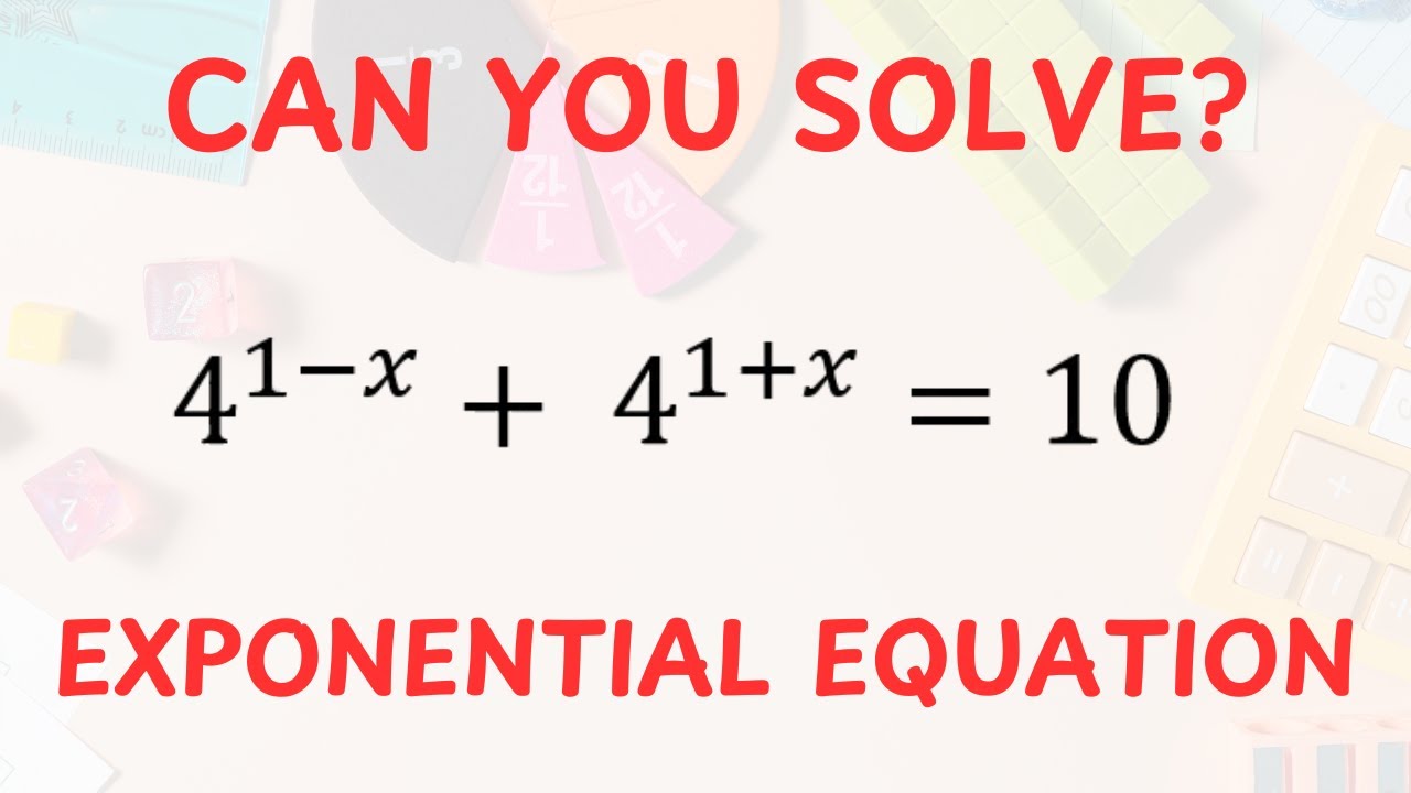 A Nice Exponential Equation | Exponential Equation Made Easy | How To ...