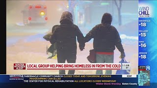 Shelter workers urge homeless in from dangerous cold