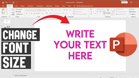 Hoe verander je de lettergrootte in PowerPoint