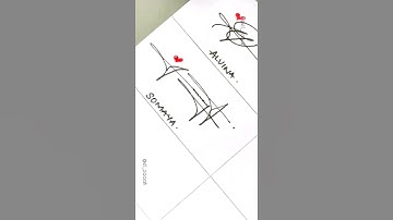 Signature Style✒️- Somaya❤️ Comment your name! #subscribe 👍 #signature #calligraphy #autograph #yt