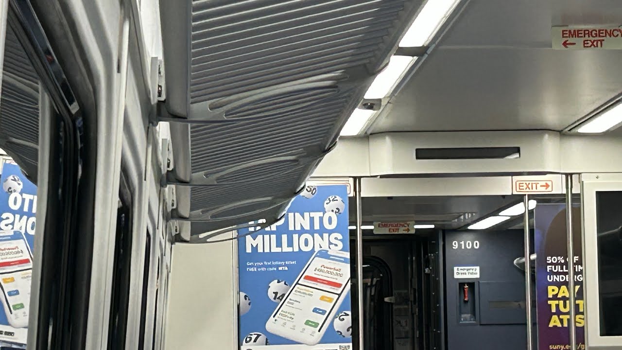 MTA LIRR Kawasaki M9 Train 9100 Ride From Atlantic TermBrooklyn To