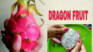 #dragon fruit#eat healthy#stay healthy# How to cut the dragon fruit @ home in Kannada and English#
