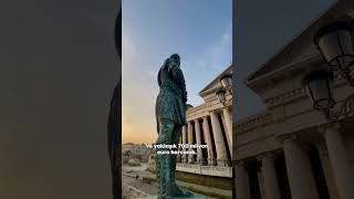 Üsküp mü yoksa bir heykel galerisi mi? 🗿 #travel #travelvlog #balkanlar #skopje